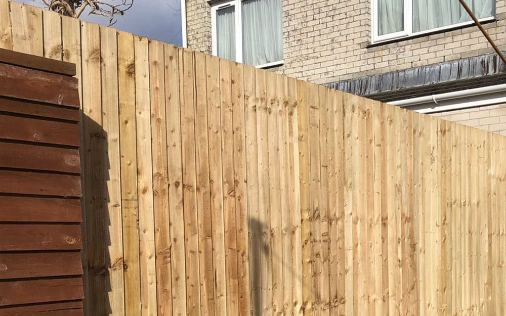 Newly installed fence